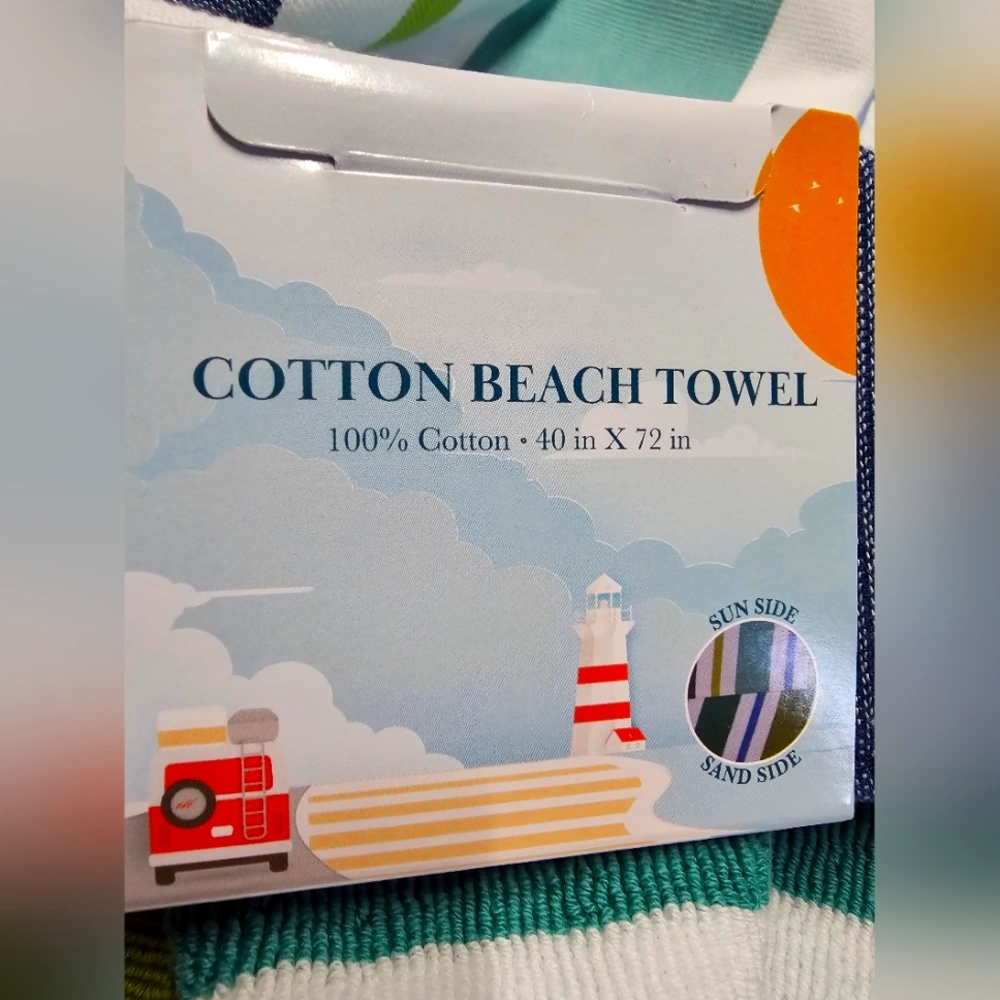 Sun-Kissed & Sand-Ready! Cotton Beach Towel